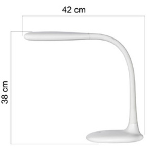 UNiLUX Lampe de bureau à LED LUCY, blanc