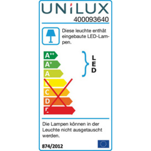 UNiLUX Lampe de bureau à LED LUCY, blanc