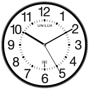 UNiLUX Horloge radio-pilotée 'WAVE', argent  - 68216