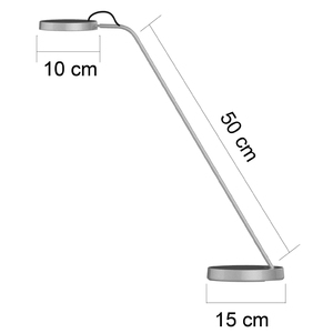UNiLUX Lampe de bureau à LED EYELIGHT, argent
