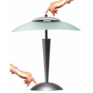 UNiLUX Lampe de bureau à LED CRISTAL, argent