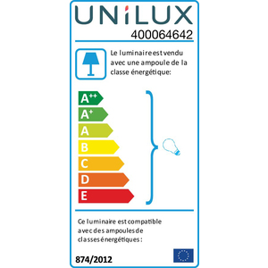 UNiLUX Lampe de bureau à LED CRISTAL, argent