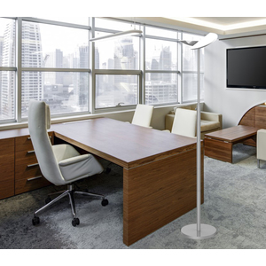 UNiLUX Lampadaire à LED ZELUX, argent