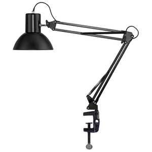 UNiLUX Lampe de bureau SUCCESS 66, pince/socle, noir  - 60317