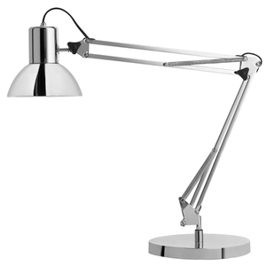UNiLUX Lampe de bureau à LED SUCCESS 80, pince/socle, chrome