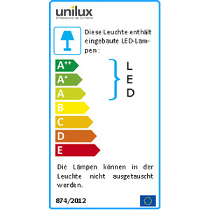 UNiLUX Lampadaire à LED LIXUS, couleur: argent