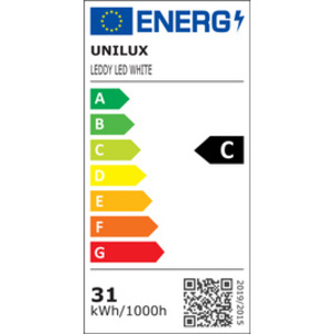 UNiLUX Lampadaire à LED LEDDY, hauteur: 1.800 mm, blanc
