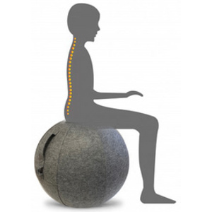 UNiLUX Ballon d'assise ergonomique ERGO SPHERE, gris