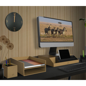 UNiLUX Horloge murale à quartz SAVANA, diamètre 300 mm, noir