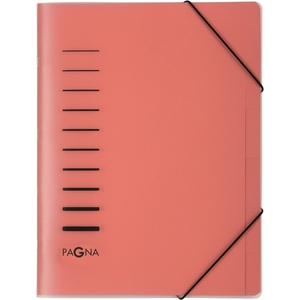 PAGNA Trieur, A4, PP, 6 compartiments, rouge