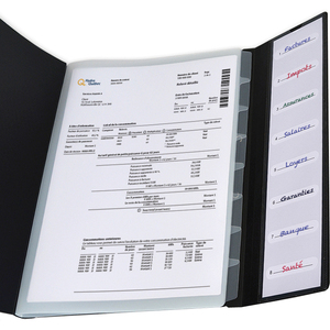 Oxford Trieur Osmose, 8 compartiments, A4, PP, assorti