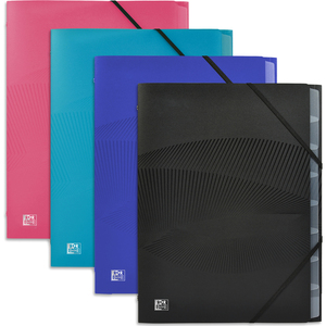 Oxford Trieur Osmose, 8 compartiments, A4, PP, assorti