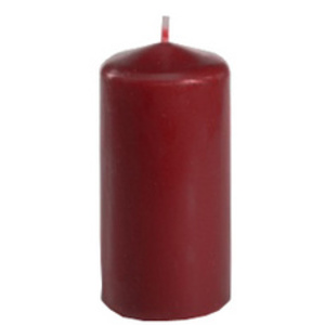 PAPSTAR Bougie cylindrique, diamètre: 50 mm, bordeaux