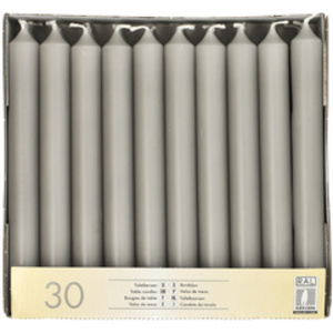 STARPAK Bougie de table, 21 mm, pack de 30, bordeaux