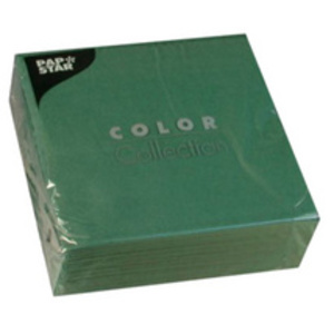 PAPSTAR Serviettes, 320 x 320 mm, 3 couches, vert foncé