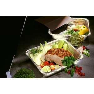 STARPAK Barquette Gastronorm en aluminium, rectangulaire