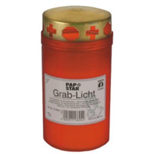 STARPAK Photophore tombal T3, diamètre: 64 mm, rouge