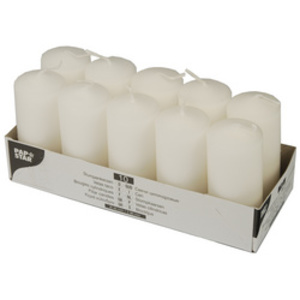 STARPAK Bougie cylindrique, diamètre: 40 mm, crème