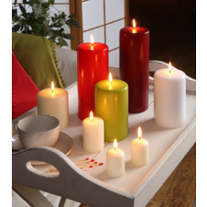 STARPAK Bougie cylindrique, diamètre: 60 mm, vieux rose