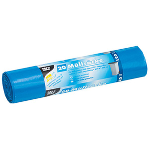 STARPAK Sac poubelle HDPE, 120 litres, bleu
