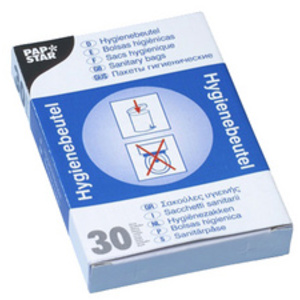 STARPAK Sacs hygiéniques en PE, non imprimé, blanc