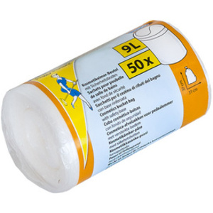 Peggy Perfect Sac poubelle HDPE, 9 - 15 l, transparent