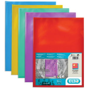 Oxford Pochettes-coin haute résistance, A4, en PVC, assorti