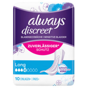 always discreet Serviette pour fuites urinaires Long