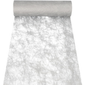 PAPSTAR Chemin de table / ruban décoratif 'Sizoflor', argent