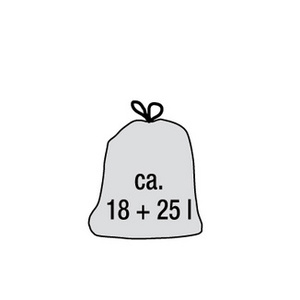 keeeper Poubelle 'gunnar', argent/anthracite