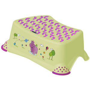 keeeper Marchepied 'tomek hippo', avec impression, blanc