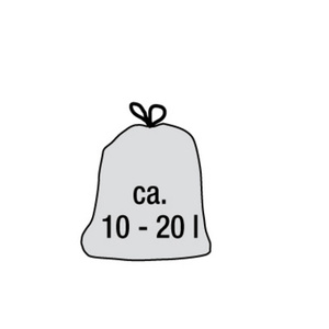 keeeper Poubelle 'magne', 10 litres, argent / anthracite