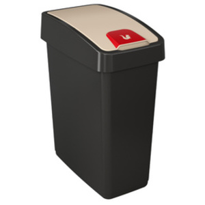 keeeper Poubelle 'magne', 25 litres, anthracite / blanc
