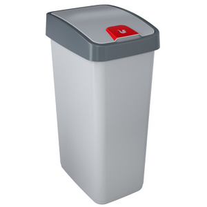 keeeper Poubelle 'magne', 45 litres, argent / anthracite