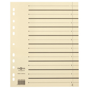 herlitz Intercalaires, A4, carton kraft, beige