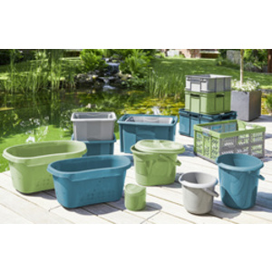 keeeper Seau 'mika eco', rond, 10 litres, stone grey