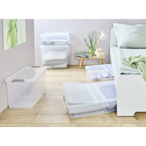 keeeper Boîte de rangement 'leo', 37 litres, transparent