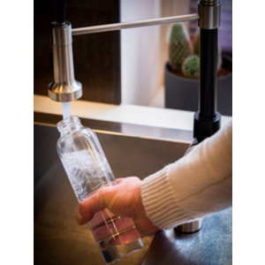 APS Gourde, en verre, 1 litre, transparent