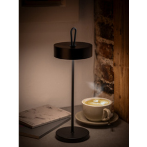 APS Lampe de bureau rechargeable à LED CLEO, noir