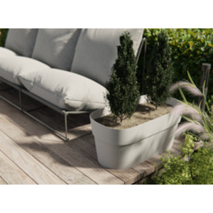 tera Bac à plantes 'Sirio', largeur: 780 mm, fog grey