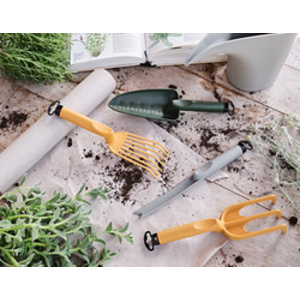 tera Râteau de jardin/fleurs 'Gaia 03', curry