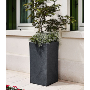 tera Colonne à plantes 'Schio Cubo Alto 80', anthracite