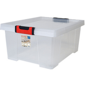 EDA Boîte de rangement CLiPSTOCK, 30 litres, PP, transparent