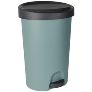 EDA Poubelle à pédale Stepy, 27 litres, PP, gris/anthracite