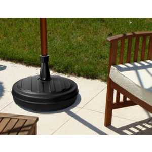 EDA Pied de parasol, plastique, rond, 430 mm, gris foncé