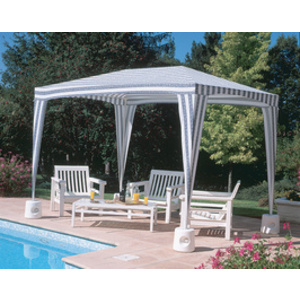 EDA Pied pour tonnelle, plastique, à remplir, blanc