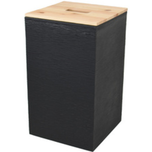 EDA Bac pour granulés de bois, 36 litres, noir