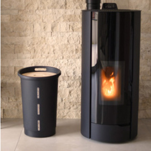 EDA Bac à pellets, 38 litres, noir