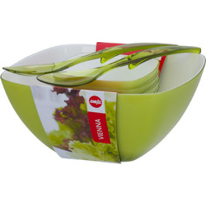 emsa Kit pour Salade 'VIENNA', 6 pièces, plastique, vert