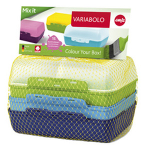 emsa Boîte à tartine VARIABOLO Clipbox, filles, 4 pièces